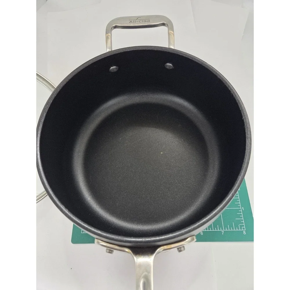 All-Clad HA1 Hard Anodized Nonstick Sauce Pan 3.5 Quart Induction Gas Electric